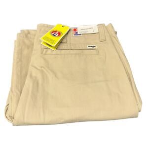 Wrangler Chino Pants Mens Large Casey Jones Khaki Tan Heritage Utility NOTE NEW